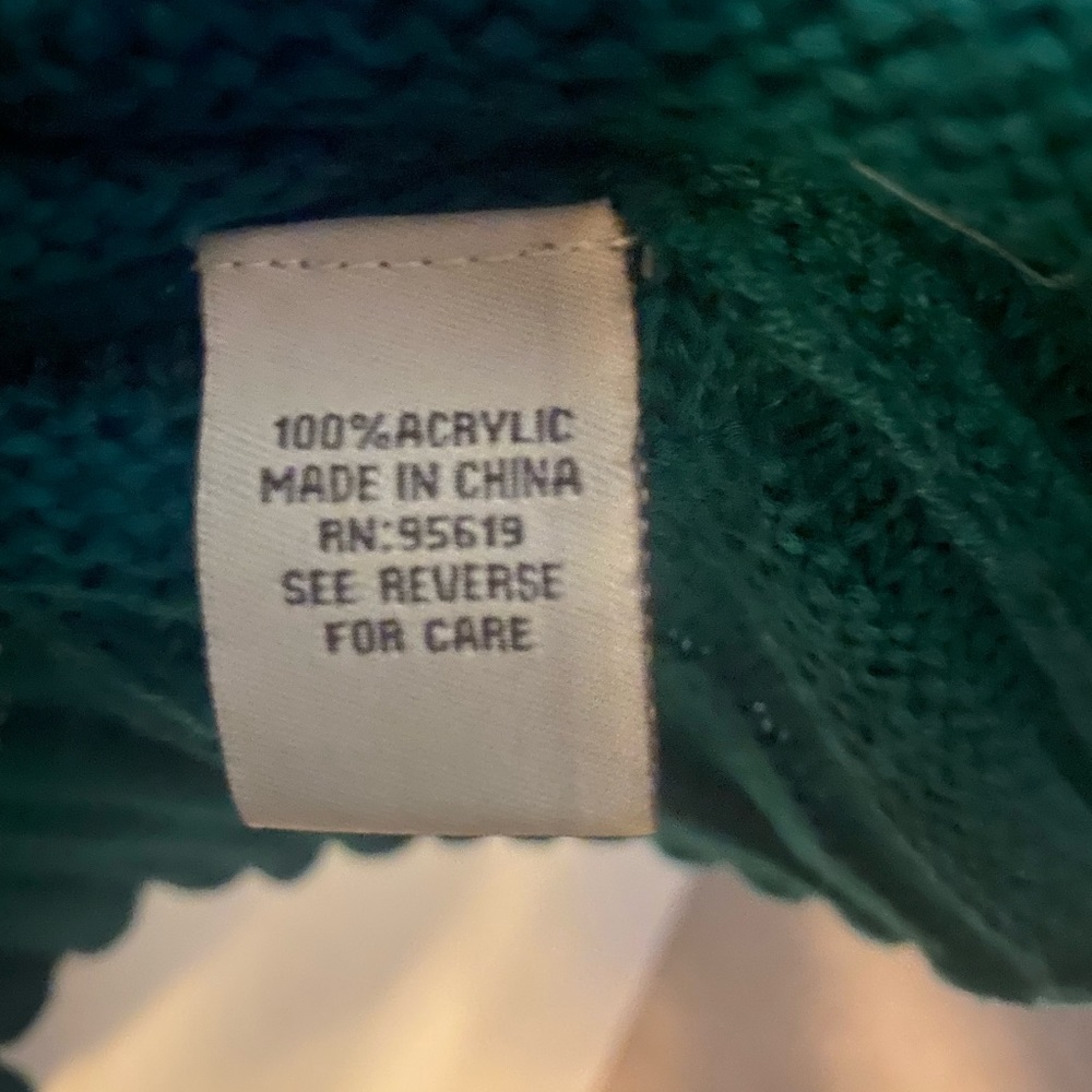 Fever long green knitted cardigan - Picture 4 of 8